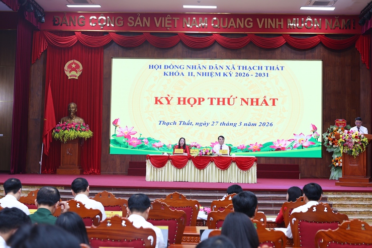 Xã Thạch Thất: Tổ chức kỳ họp HĐND thứ nhất khoá II kiện toàn tổ chức bộ máy nhiệm kỳ 2026-2031- Ảnh 2.