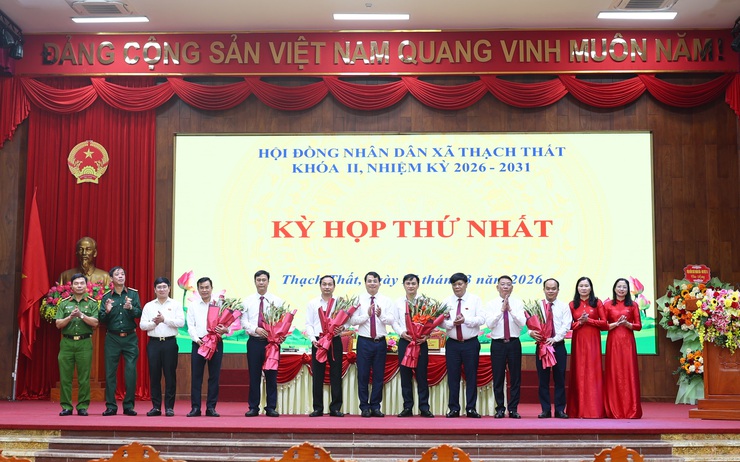 Xã Thạch Thất: Tổ chức kỳ họp HĐND thứ nhất khoá II kiện toàn tổ chức bộ máy nhiệm kỳ 2026-2031- Ảnh 8.