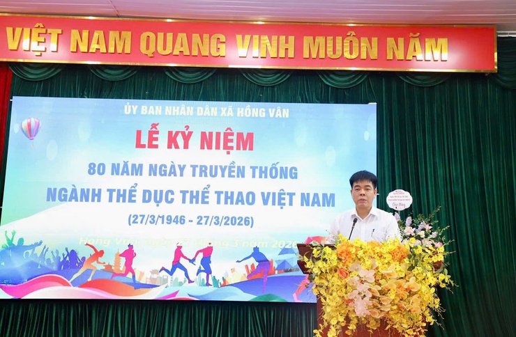 Xã Hồng Vân tổ chức Lễ kỷ niệm 80 năm Ngày truyền thống ngành Thể dục thể thao Việt Nam (27-3-1946 – 27-3-2026)- Ảnh 7.