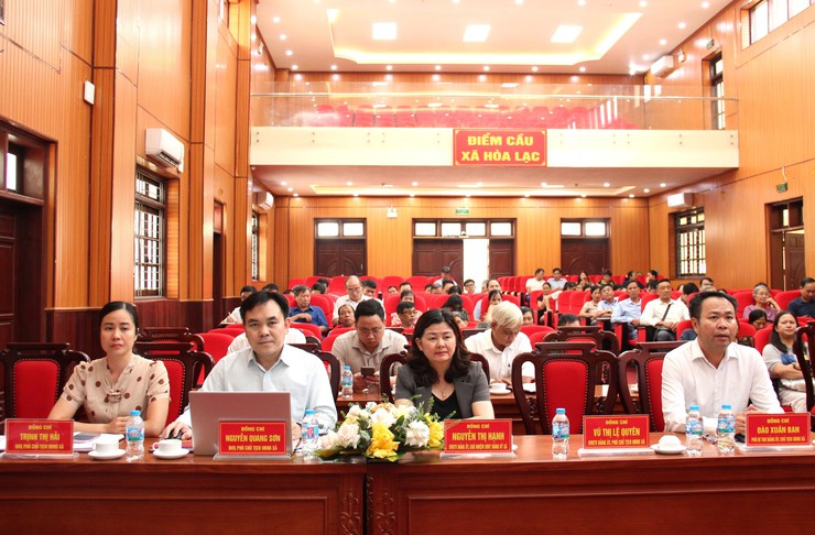 Hội nghị đại biểu Nhân dân xã Hòa Lạc: Chung sức xây dựng môi trường sống văn minh, hiện đại- Ảnh 3.