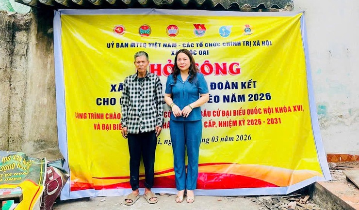 Quốc Oai khởi công xây dựng 3 Nhà Đại đoàn kết – Tiếp thêm điểm tựa an cư cho hộ khó khăn- Ảnh 7.