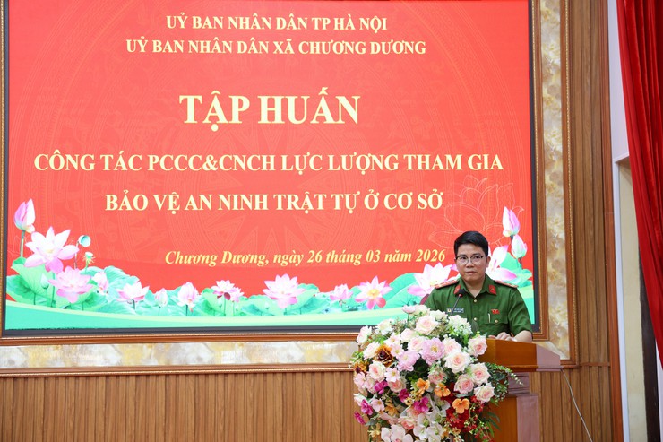 Chương Dương: hơn 100 người thuộc lực lượng bảo vệ an ninh trật tự cơ sở tập huấn phòng cháy, chữa cháy
- Ảnh 2.