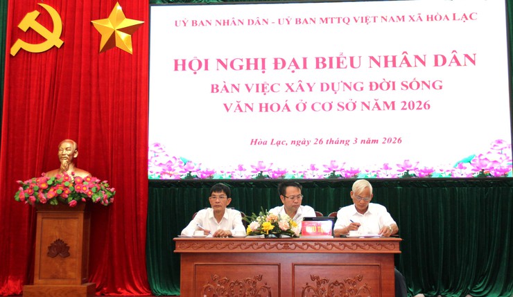 Hội nghị đại biểu Nhân dân xã Hòa Lạc: Chung sức xây dựng môi trường sống văn minh, hiện đại- Ảnh 4.