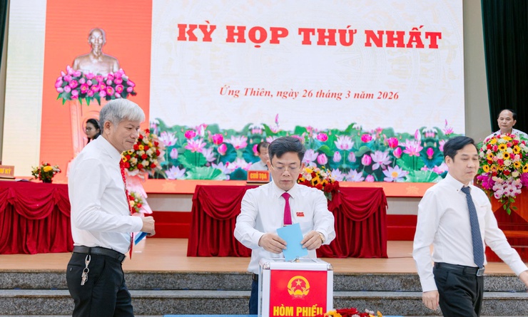 KỲ HỌP THỨ NHẤT HĐND XÃ ỨNG THIÊN KHÓA II, NHIỆM KỲ 2026 – 2031- Ảnh 5.