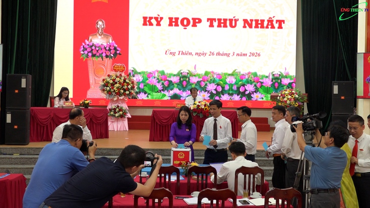 KỲ HỌP THỨ NHẤT HĐND XÃ ỨNG THIÊN KHÓA II, NHIỆM KỲ 2026 – 2031- Ảnh 6.