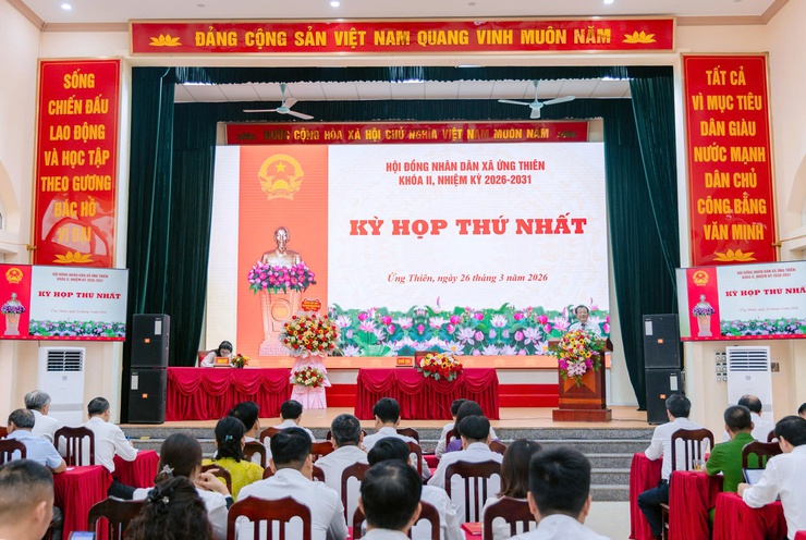 KỲ HỌP THỨ NHẤT HĐND XÃ ỨNG THIÊN KHÓA II, NHIỆM KỲ 2026 – 2031- Ảnh 9.