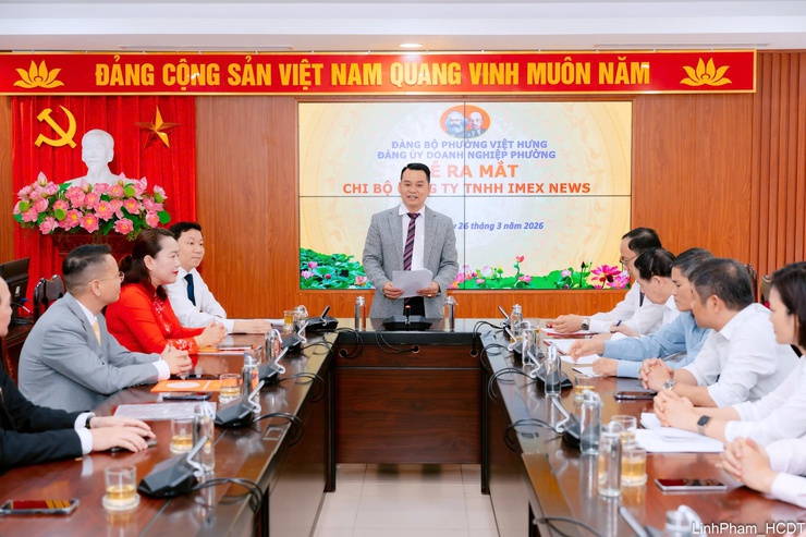 Đảng ủy Doanh nghiệp phường Việt Hưng: Phát triển tổ chức đảng trong khu vực kinh tế tư nhân qua việc thành lập Chi bộ Công ty TNHH Imex News.- Ảnh 3.
