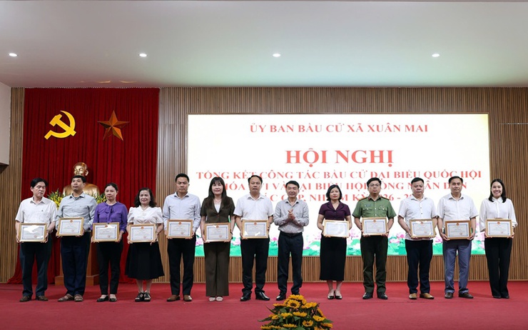 Xuân Mai tổng kết công tác bầu cử đại biểu Quốc hội khóa XVI và HĐND các cấp nhiệm kỳ 2026-2031- Ảnh 4.