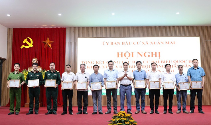 Xuân Mai tổng kết công tác bầu cử đại biểu Quốc hội khóa XVI và HĐND các cấp nhiệm kỳ 2026-2031- Ảnh 5.