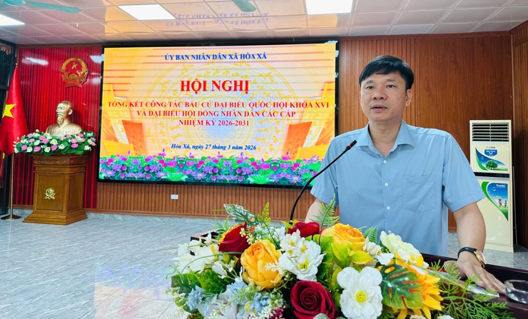 Hoà Xá tổng kết công tác bầu cử khen thưởng 103 tập thể, cá nhân- Ảnh 4.