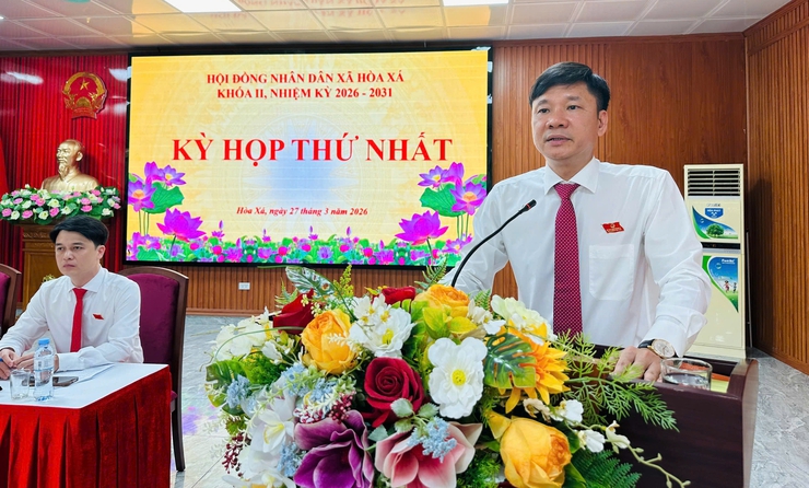 KỲ HỌP THỨ NHẤT HĐND XÃ HÒA XÁ NHIỆM KỲ 2026-2031 THÀNH CÔNG TỐT ĐẸP- Ảnh 1.
