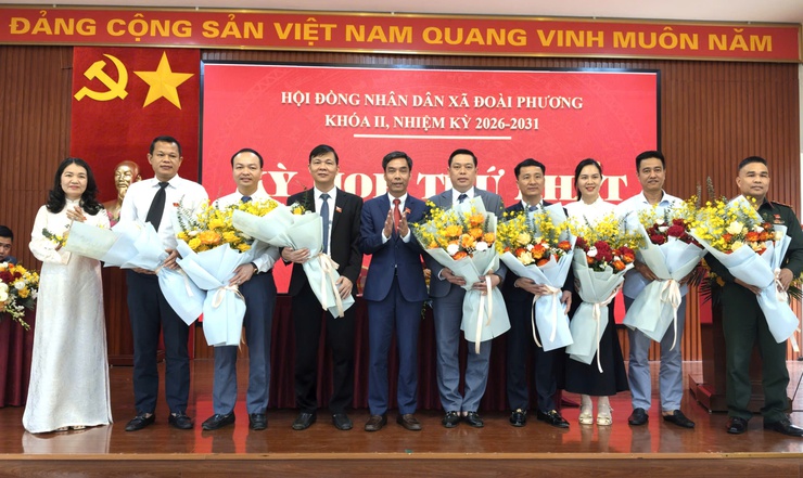 Xã Đoài Phương tổ chức thành công Kỳ họp thứ nhất HĐND xã khóa 2, nhiệm kỳ 2026–2031- Ảnh 5.