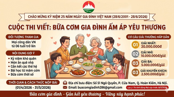 Xã Bất Bạt, Triển khai hưởng ứng Cuộc thi viết "Bữa cơm gia đình ấm áp yêu thương"- Ảnh 2.