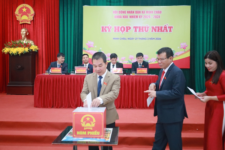 HĐND xã Minh Châu khóa XXII kiện toàn bộ máy, mở ra giai đoạn phát triển mới- Ảnh 12.