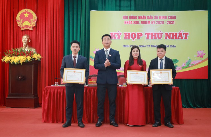 HĐND xã Minh Châu khóa XXII kiện toàn bộ máy, mở ra giai đoạn phát triển mới- Ảnh 17.