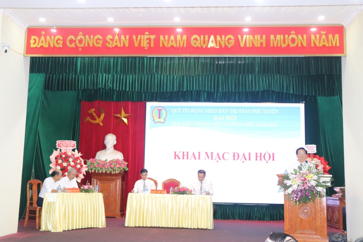 Đại hội Đại biểu thành viên thường niên Quỹ tín dụng nhân dân thị trấn Phú Xuyên năm 2026- Ảnh 4.