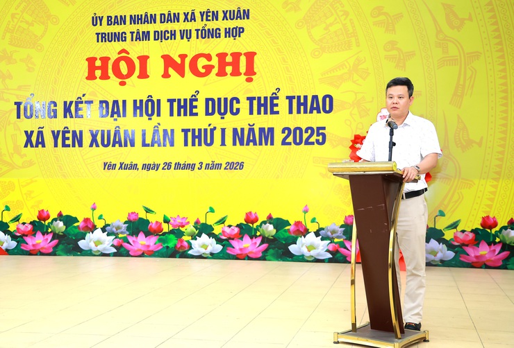Xã Yên Xuân tổng kết công tác Đại hội Thể dục thể thao và kỷ niệm 80 năm Ngày truyền thống Thể dục thể thao Việt Nam- Ảnh 1.