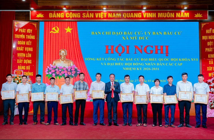 Kỳ họp thứ Nhất HĐND xã Mỹ Đức:  Kiện toàn nhân sự chủ chốt- Ảnh 18.