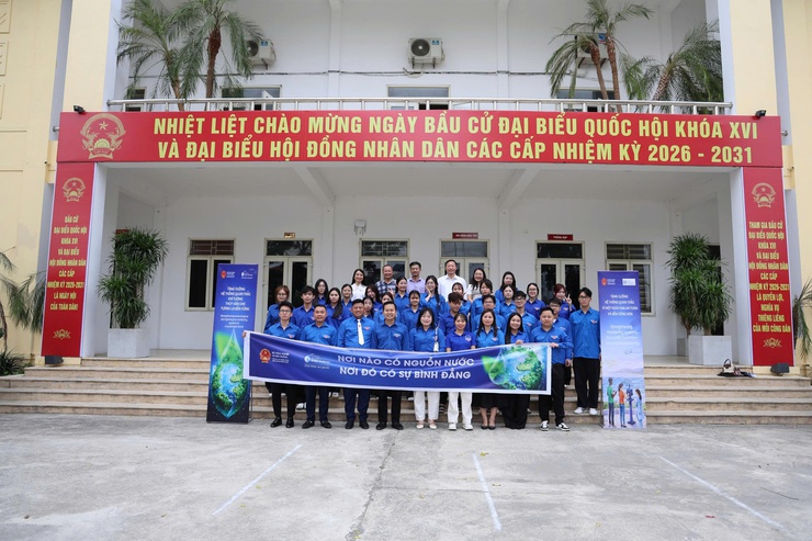 Xã Chương Dương hưởng ứng Ngày Nước thế giới và 
Ngày Khí tượng thế giới năm 2026
- Ảnh 3.