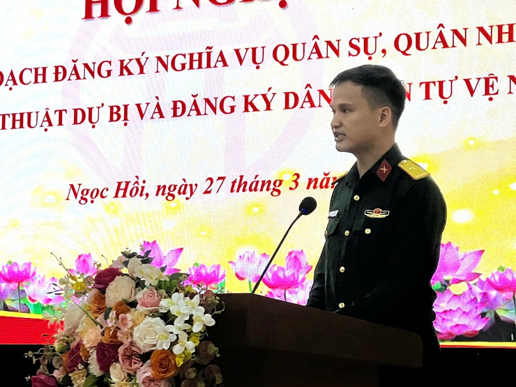 Ban chỉ huy Quân sự xã Ngọc Hồi: Chủ động xây dựng lực lượng, nâng cao hiệu quả công tác quốc phòng năm 2026- Ảnh 2.