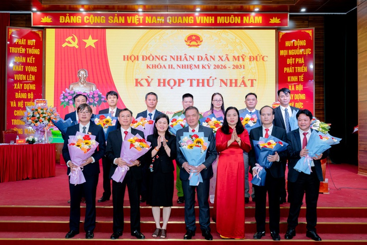Kỳ họp thứ Nhất HĐND xã Mỹ Đức:  Kiện toàn nhân sự chủ chốt- Ảnh 10.