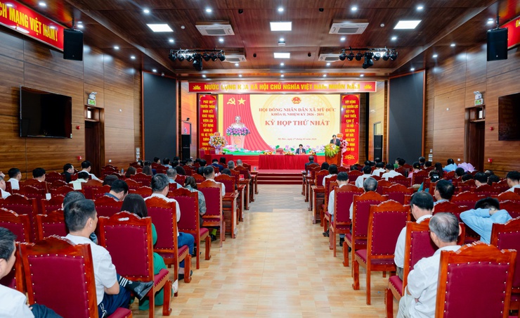 Kỳ họp thứ Nhất HĐND xã Mỹ Đức:  Kiện toàn nhân sự chủ chốt- Ảnh 11.