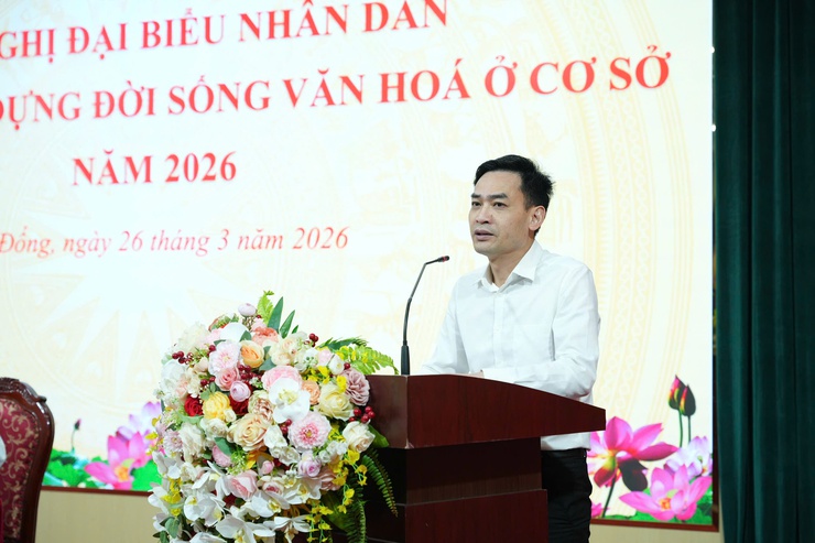 Xã Phù Đổng tổ chức Hội nghị đại biểu nhân dân bàn việc xây dựng đời sống văn hóa ở cơ sở năm 2026- Ảnh 5.