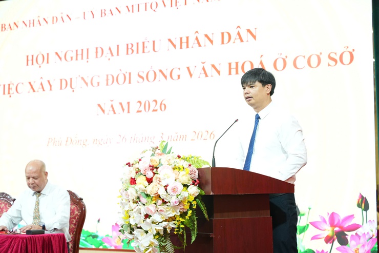 Xã Phù Đổng tổ chức Hội nghị đại biểu nhân dân bàn việc xây dựng đời sống văn hóa ở cơ sở năm 2026- Ảnh 3.