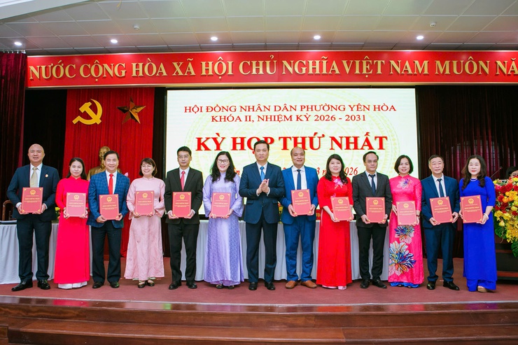 Khai mạc Kỳ họp thứ Nhất HĐND phường Yên Hòa khóa II, nhiệm kỳ 2026 - 2031- Ảnh 2.
