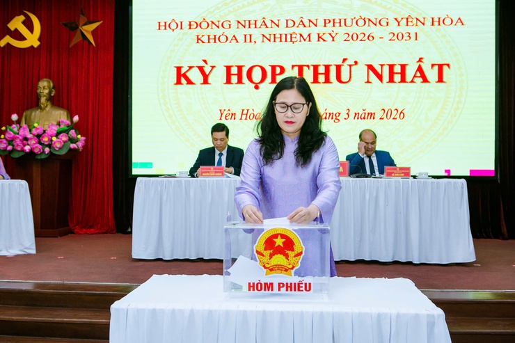 Khai mạc Kỳ họp thứ Nhất HĐND phường Yên Hòa khóa II, nhiệm kỳ 2026 - 2031- Ảnh 3.