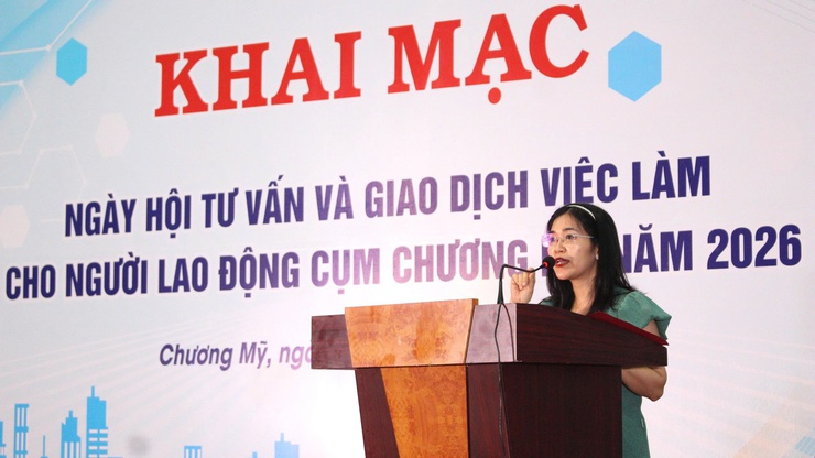 Khai mạc Ngày hội tư vấn và giao dịch việc làm cụm Chương Mỹ năm 2026- Ảnh 12.