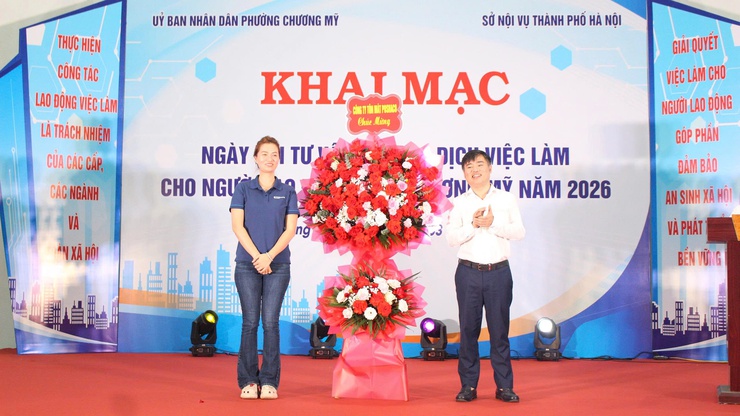 Khai mạc Ngày hội tư vấn và giao dịch việc làm cụm Chương Mỹ năm 2026- Ảnh 3.
