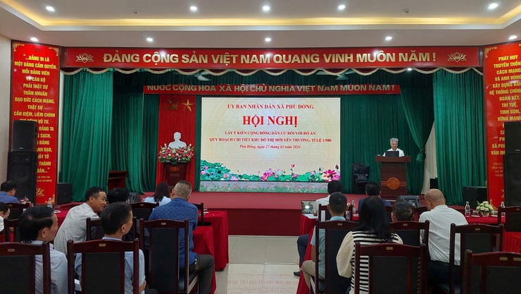 Xã Phù Đổng lấy ý kiến của các tổ chức, cá nhân và cộng đồng dân cư đối với đồ án Quy hoạch chi tiết, tỷ lệ 1/500 Khu đô thị Yên Thường- Ảnh 2.