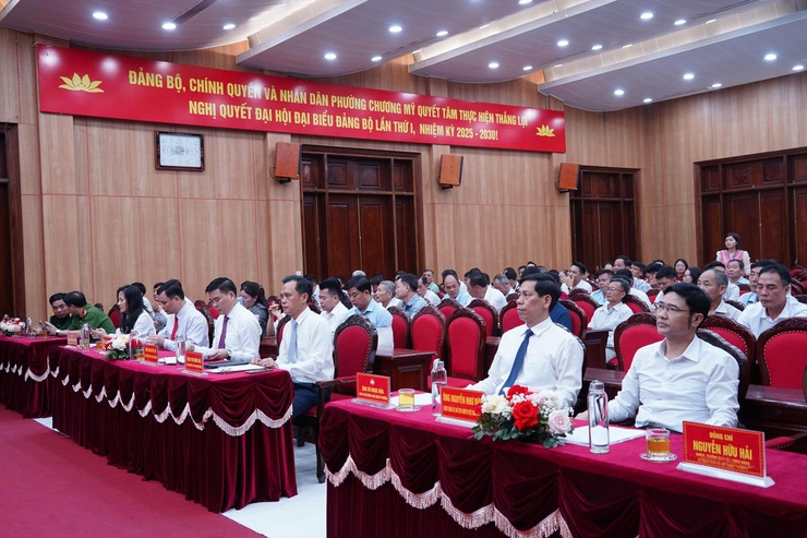 Phường Chương Mỹ tổng kết công tác bầu cử đại biểu Quốc hội khóa XVI và đại biểu Hội đồng nhân dân các cấp nhiệm kỳ 2026–2031- Ảnh 2.