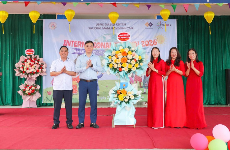 Sôi nổi Ngày hội trải nghiệm văn hóa các châu lục tại Trường Mầm non Minh Tân- Ảnh 1.