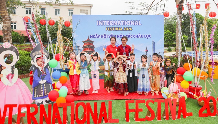 Sôi nổi Ngày hội trải nghiệm văn hóa các châu lục tại Trường Mầm non Minh Tân- Ảnh 11.