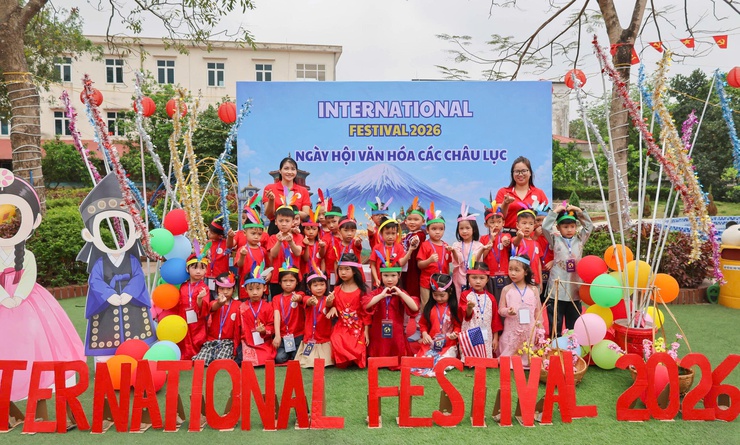 Sôi nổi Ngày hội trải nghiệm văn hóa các châu lục tại Trường Mầm non Minh Tân- Ảnh 9.