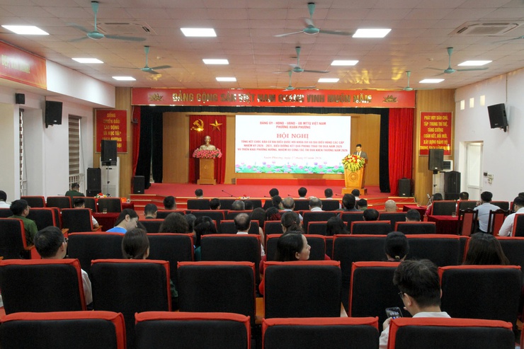 Phường Xuân Phương tổng kết công tác bầu cử đại biểu Quốc hội, HĐND các cấp- Ảnh 1.