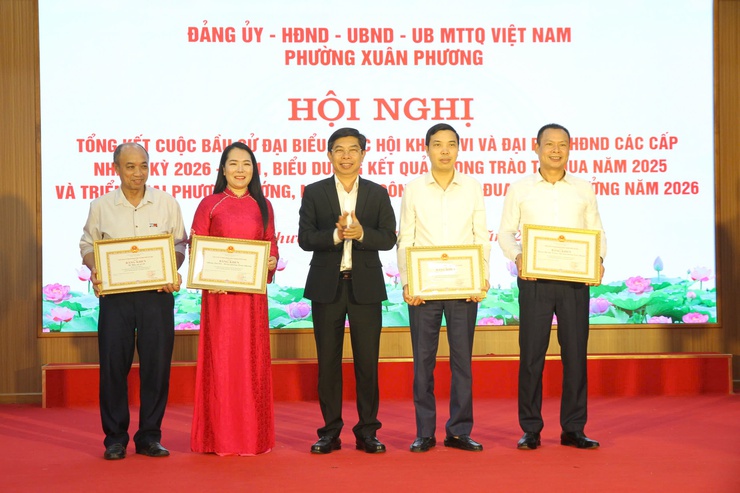 Phường Xuân Phương tổng kết công tác bầu cử đại biểu Quốc hội, HĐND các cấp- Ảnh 2.