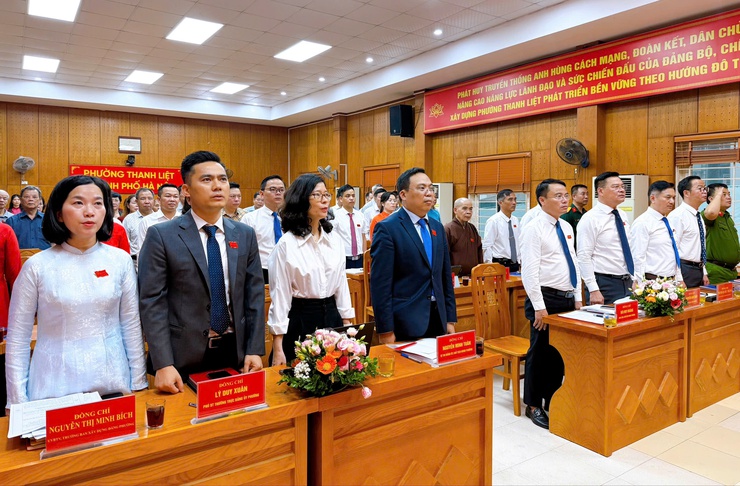 HĐND phường Thanh Liệt khóa II: Khởi đầu nhiệm kỳ mới với quyết tâm cao- Ảnh 1.
