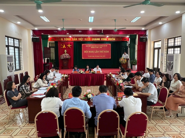 Hội nghị lần thứ Năm Ban Chấp hành Đảng bộ phường Tây Mỗ khóa I, nhiệm kỳ 2025-2030- Ảnh 4.