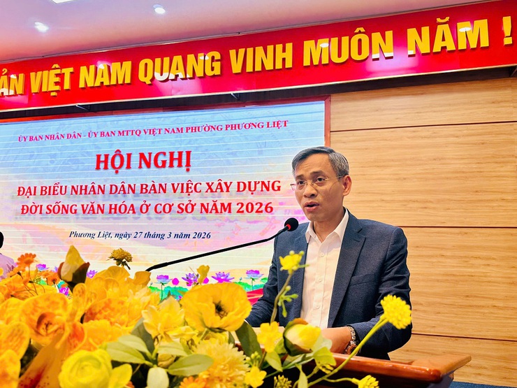 PHƯỜNG PHƯƠNG LIỆT: TỔ CHỨC THÀNH CÔNG HỘI NGHỊ ĐẠI BIỂU NHÂN DÂN NĂM 2026 - KHƠI DẬY SỨC DÂN, QUYẾT TÂM XÂY DỰNG ĐỜI SỐNG VĂN HÓA CƠ SỞ BỀN VỮNG- Ảnh 3.