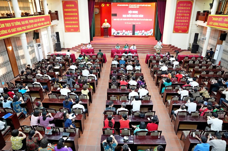 SƠN TÂY: HỘI NGHỊ ĐẠI BIỂU NHÂN DÂN BÀN VỀ XÂY DỰNG ĐỜI SỐNG VĂN HÓA Ở CƠ SỞ NĂM 2026- Ảnh 4.