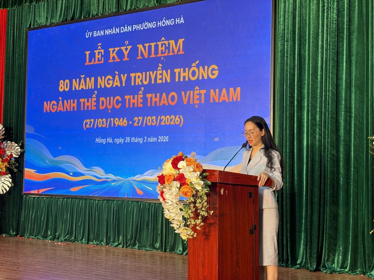 LỄ KỶ NIỆM
80 năm Ngày truyền thống ngành Thể dục Thể thao Việt Nam 
(27/3/1946 – 27/3/2026)- Ảnh 9.