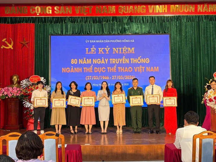 LỄ KỶ NIỆM
80 năm Ngày truyền thống ngành Thể dục Thể thao Việt Nam 
(27/3/1946 – 27/3/2026)- Ảnh 7.