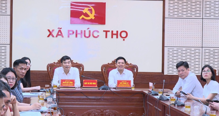 Phúc Thọ tiếp sóng Hội nghị Ủy ban Bầu cử Thành phố tổng kết công tác bầu cử đại biểu Quốc hội khóa XVI và đại biểu HĐND các cấp- Ảnh 1.