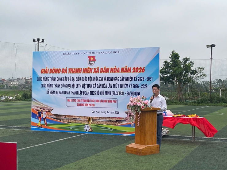  KHAI MẠC GIẢI BÓNG ĐÁ THANH NIÊN XÃ DÂN HÒA NĂM 2026- Ảnh 6.