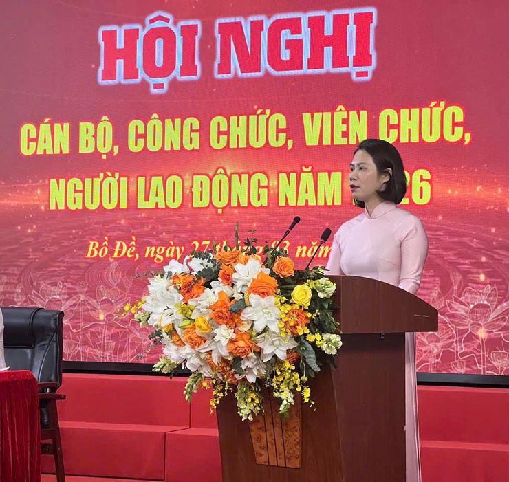 UBND phường Bồ Đề tổ chức hội nghị cán bộ, công chức, viên chức, người lao động năm 2026- Ảnh 1.