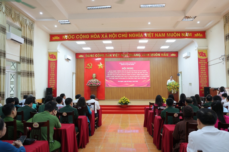 Đảng ủy xã Phú Nghĩa quán triệt Thông báo kết luận của đồng chí Tổng Bí thư Tô Lâm, Trưởng Ban chỉ đạo Trung ương về phát triển khoa khọc, công nghệ, đổi mới sáng tạo và chuyển đổi số tại phiên họp thứ nhất năm 2026 - Ảnh 1.