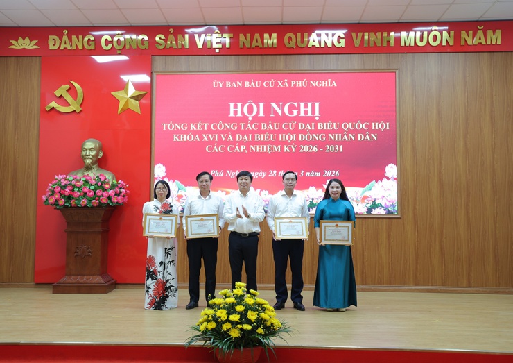 Xã Phú Nghĩa tổng kết công tác bầu cử đại biểu Quốc hội khóa XVI và đại biểu HĐND các cấp nhiệm kỳ 2026 – 2031- Ảnh 10.